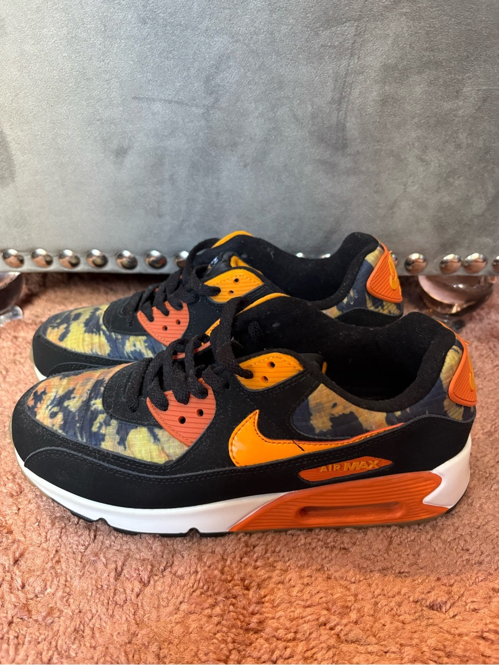 Nike Air Max 90 Starfish Orange Camo M8.5 W10